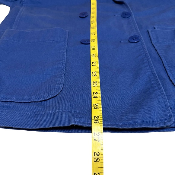 MADEWELL Oversized Blue Crossover Blazer Regenerative Chino Women’s Size Large - Picture 7 of 10